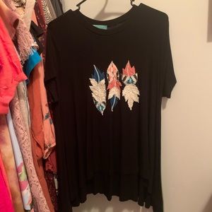 Judith March feather top